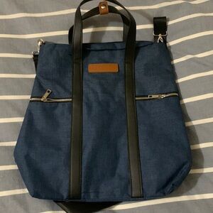 Prestige Blue Shoulder Tote Purse Bag 15” x 15”
